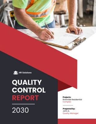 Free  Template: Quality Control Report