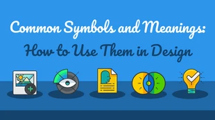 Free  Template: Gemeinsame Symbole und ihre Bedeutung Blog-Infografik