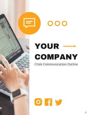 Free  Template: White Black And Yellow Clean Minimalist Professional Crisis Communication Plans