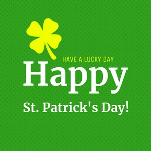 Free  Template: St. Patrick's Day Instagram Post