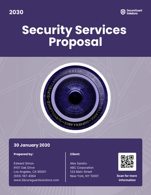 Free  Template: Security Services Proposal Template