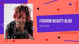 Free  Template: Neon Fashion Collection YouTube Banner