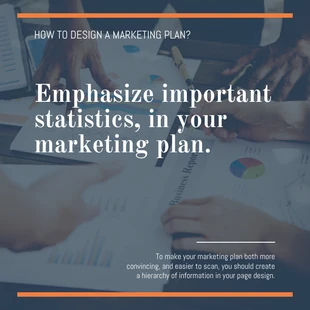 Free  Template: Plan marketing Orange Post Instagram