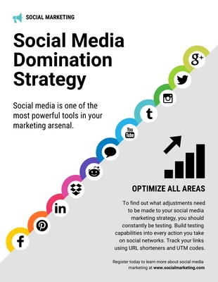 business  Template: Social Media Strategy Poster