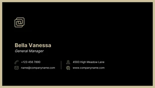 Black And Brown Modern Simple Business Card - Pagina 2
