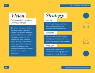 Simple Elegant Yellow and Blue Leadership Presentation - Page 2