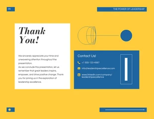 Simple Elegant Yellow and Blue Leadership Presentation - Página 5