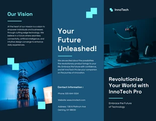 Free  Template: New Technology Product Launch Brochure