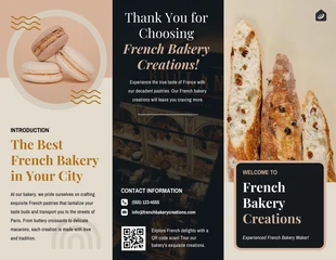 premium  Template: French Bakery Creations Brochure