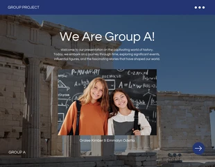 Blue Simple Group Project Education Presentation - Página 2