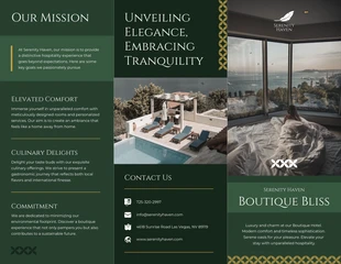 premium  Template: Boutique Hotel Experience Brochure