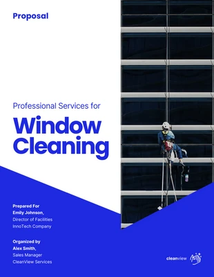 Free  Template: مقترحات تنظيف النوافذ