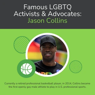 premium  Template: LGBTQ Advocate Spotlight Instagram-Beitrag