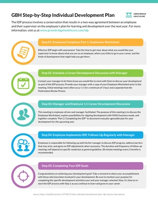 Free  Template: Healthcare Individual Development Plan Process Infographic