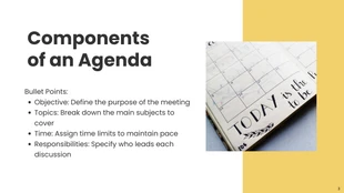 Black and Yellow Simple Agenda Presentations - صفحة 3