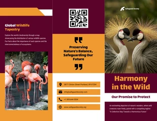 Free  Template: Wildlife Protection Brochure
