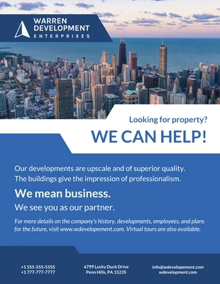 business  Template: Moderner Immobilien Business Flyer