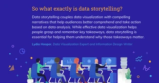 premium  Template: Data Storytelling Quote Facebook Post