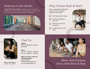 Free Template: Brochure pliée en quatre