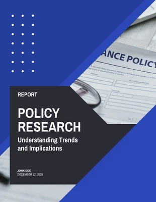 Free  Template: Policy Research Report