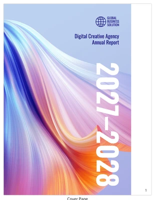 premium and accessible Template: Modelo de relatório anual digital