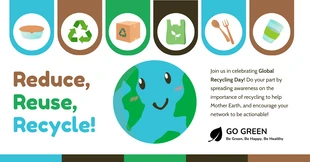 Free  Template: Global Recycling Day 2022