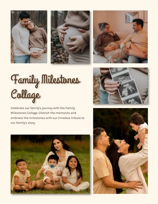 Free  Template: Family Milestones Collage