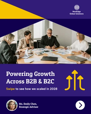 business  Template: B2B & B2C Growth Social Media Carousel Template