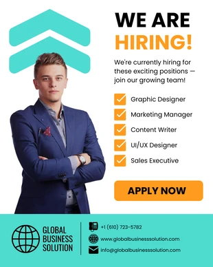 Free  Template: Job Vacancy LinkedIn Social Media Template