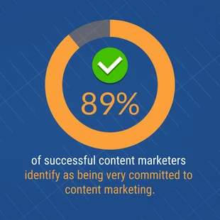 premium  Template: B2B Content Marketing Pie Chart