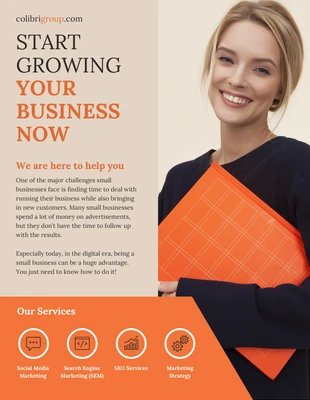 business  Template: Bold Marketing Services Business Flyer