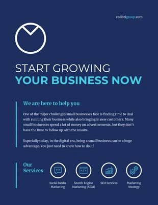 business  Template: Flyer de marketing d'entreprise