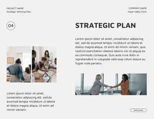 Clean Black and Cream Strategic Working Plan - Página 4