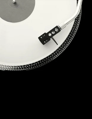 premium  Template: Cartão de visita de música em preto e branco