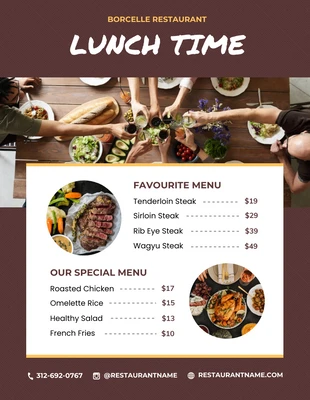 Free  Template: Lunch Flyer Template