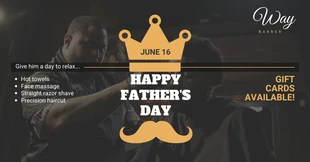 Free  Template:  Father's Day Promotional Service Facebook Post