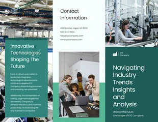 Free  Template: Industry Trends and Insights Brochure