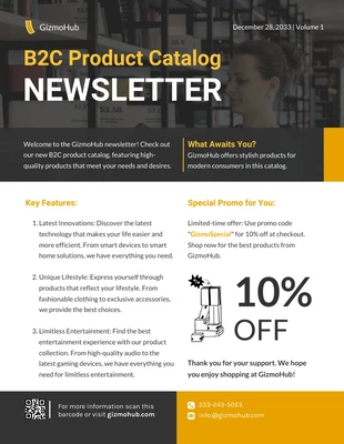 premium  Template: B2C Product Catalog Newsletter