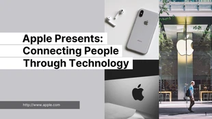 Free  Template: Pitch Deck d'Apple