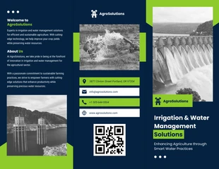 Free  Template: Irrigation and Water Management Brochure