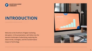 Modern Orange and Blue Advertising Presentation - صفحة 2