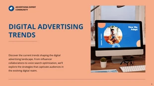 Modern Orange and Blue Advertising Presentation - صفحة 3