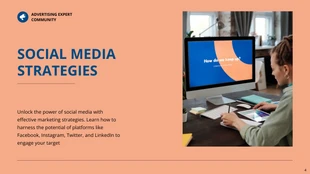 Modern Orange and Blue Advertising Presentation - Pagina 4