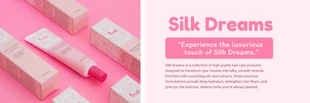 Free  Template: Banner de producto simple rosa claro
