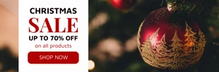 Free  Template: Banner de correo electrónico de venta de Navidad