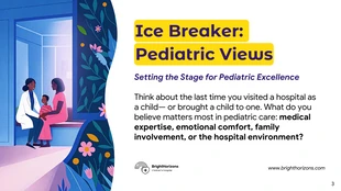 Pediatric Care and Child Well-being Medical Presentation - page 3