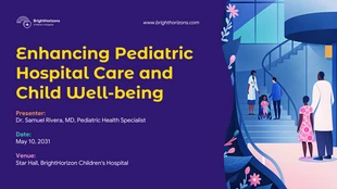 premium  Template: Présentation médicale sur les soins pédiatriques et le bien-être de l'enfant
