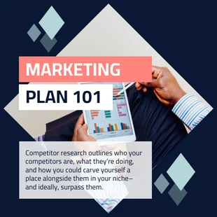 Free  Template: Diark Marketing Plan Instagram Post