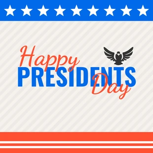 Free  Template: Patriotic Presidents Day Instagram Post