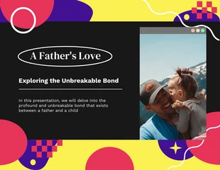 Free  Template: yellow colorfull Maximalism Aesthetic father's day presentation